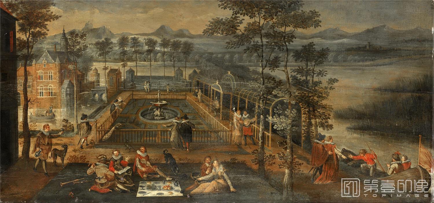 油画-荷兰阿姆斯特丹国家美术馆-Unknown artist Lusthof 1590
